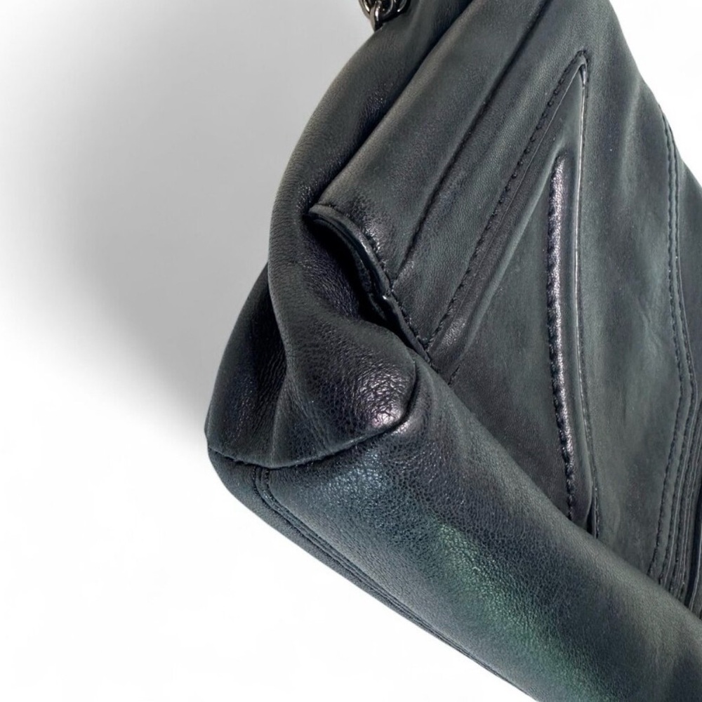 Authentic MCM Women's Black Leather Shoulder Bag - Like New - Picture 7 of 14